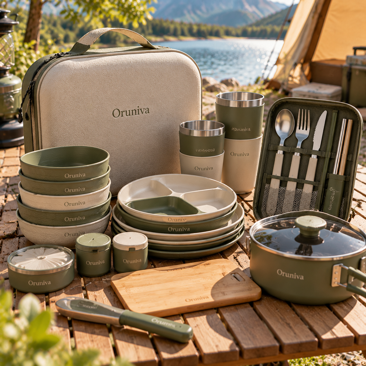 Oruniva™ Woodland Expedition Dining Roll lifestyle scene