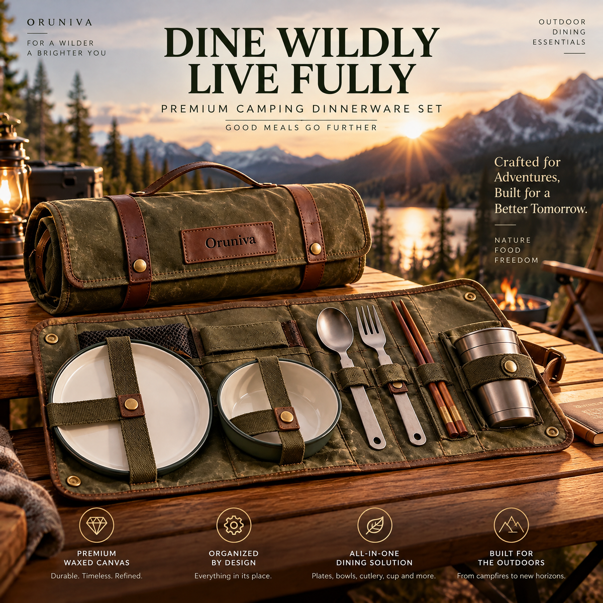 Oruniva™ Desert Sunset Meal Companion Set