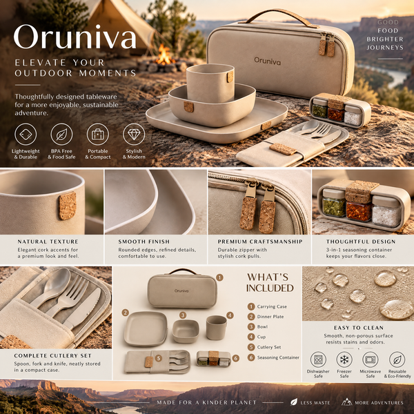 Oruniva™ Glacier Minimal Outdoor Dining Kit