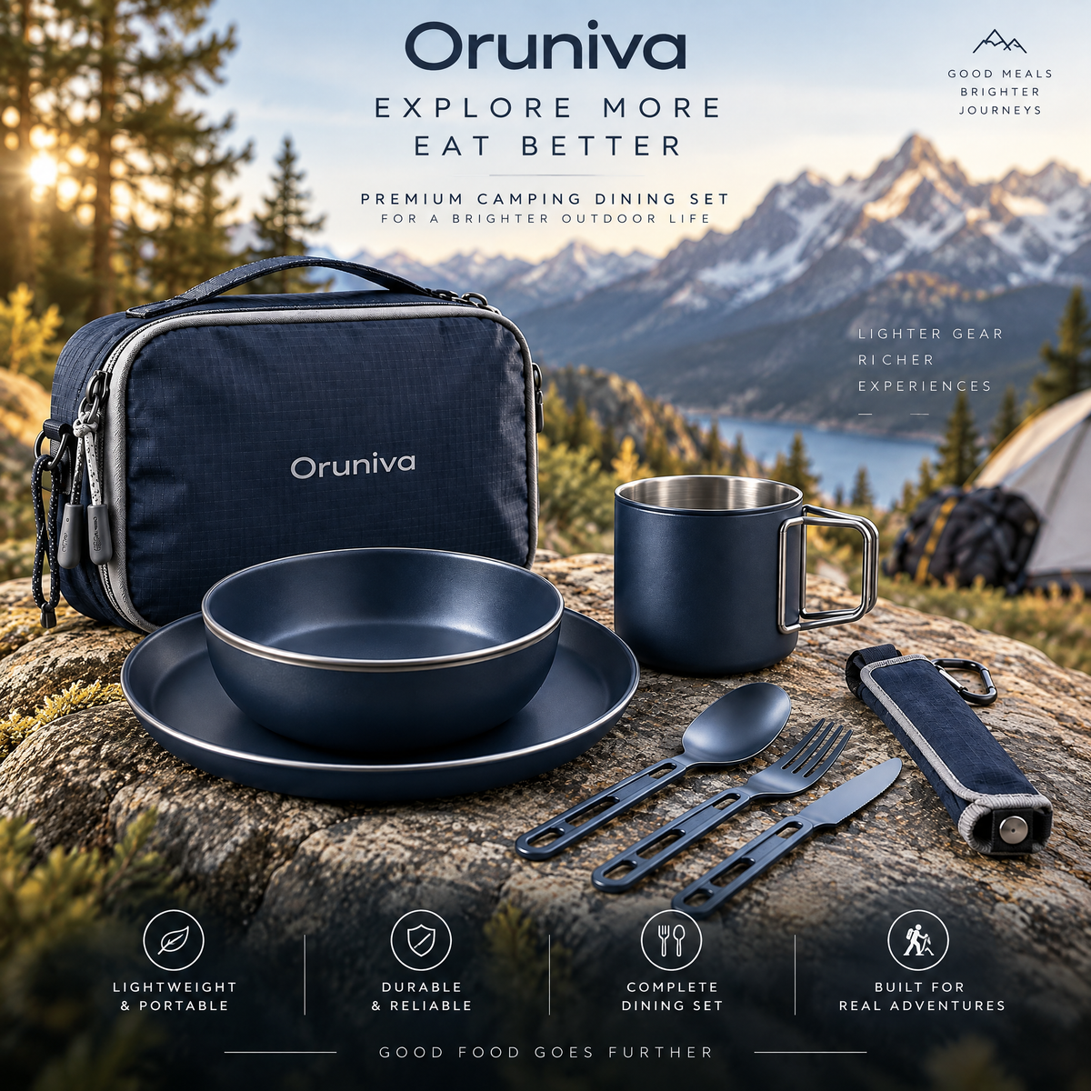 Oruniva™ Heritage Roll-Up Cutlery Organizer